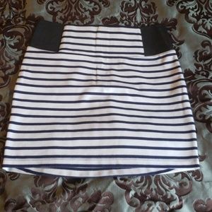 BOGOCharlotte Russe Navy/White stripped mini skirt